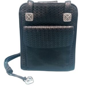 Vintage Brighton Black Leather Shoulder Bag